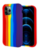Dual Layer Serrated Case - RAINBOW for iPhone 7G / 8G / SE 2020 (Only Ground Shipping)