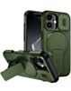 Magnetic Push Slide Lens Case with Kickstand (GREEN) for iPhone 13 / 14 (Only Ground Shipping)
