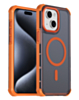 Dual Layer Electroplated Border Wireless Charging Case (ORANGE) for iPhone 13 / 14 / 16e / 17e (Only Ground Shipping)