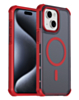 Dual Layer Electroplated Border Wireless Charging Case (RED) for iPhone 13 / 14 / 16e / 17e (Only Ground Shipping)
