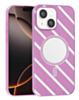 Magnetic Mirror Phone Case with Wireless Charging - PURPLE for iPhone 13 / 14 (Only Ground Shipping)