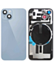 Back Glass with MagSafe Magnet & NFC & Flashlight Flex for iPhone 14 (NO LOGO) (BLUE)