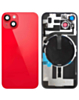 Back Glass with MagSafe Magnet & NFC & Flashlight Flex for iPhone 14 (NO LOGO) (RED)