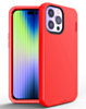 Silicone Design Heavy Duty Case - RED for iPhone 14 Pro (Only Ground Shipping)