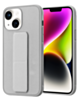 iPhone 14 Plus / 15 Plus Hand Strap Vertical Magnetic Kickstand Case - GRAY (Only Ground Shipping)