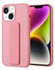 Hand Strap Vertical Magnetic Kickstand Case - PINK for iPhone 14 / 13 (Only Ground Shipping)