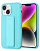 iPhone 14 Plus / 15 Plus Hand Strap Vertical Magnetic Kickstand Case - TEAL (Only Ground Shipping)