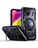 Full-Body Rugged Shockproof Case with Built-in Ring Holder - PURPLE for iPhone 13 / 14 (Only Ground Shipping)