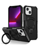 Hard PC Shockproof Case w /Ring Holder - BLACK for iPhone 13 / 14 / 16e / 17e (Only Ground Shipping)