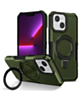 Hard PC Shockproof Case w /Ring Holder - GREEN for iPhone 13 / 14 / 16e / 17e (Only Ground Shipping)
