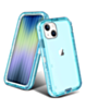 Transparent Shockproof Case - BLUE for iPhone 14 / 13 (Only Ground Shipping)
