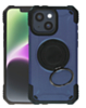 Hybrid Tuff Case with Magnetic Kickstand (DARK BLUE) for iPhone 13 / 14 / 16E / 17E (Only Ground Shipping)