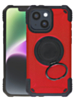 Hybrid Tuff Case with Magnetic Kickstand (RED) for iPhone 13 / 14 / 16E / 17E (Only Ground Shipping)