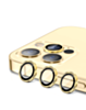 Metal Ring with HD Tempered Glass for iPhone 14 Pro / 14 Pro Max (GOLD)