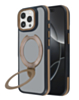 Matte Transparent Case with Wireless Charging Kickstand - DARK BROWN for iPhone 14 Pro Max (Only Ground Shipping)