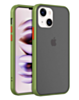iPhone 14 Plus / 15 Plus Hard PC Rear / Soft TPU Colorful Border Case - DARK GREEN (Only Ground Shipping)