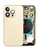 Back Housing Frame with Small Components Pre-Installed for iPhone 14 Pro (NO LOGO) (US Version) (GOLD)