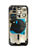 Back Housing Frame with Small Components Pre-Installed for iPhone 14 Pro (NO LOGO) (US Version) (DEEP PURPLE)