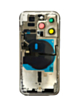 Back Housing Frame with Small Components Pre-Installed for iPhone 14 Pro (NO LOGO) (US Version) (SILVER)