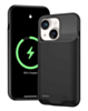 iPhone 14 Plus Portable Soft Rubber Slim Protective Charging Case (7000 mAh) (BLACK) (Only Ground Shipping)