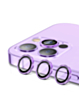 Metal Ring with HD Tempered Glass for iPhone 14 Pro / 14 Pro Max (PURPLE)