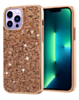 Bling Diamond Dual Layer Protection Case - ROSE GOLD for iPhone 14 Pro (Only Ground Shipping)