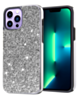 Bling Diamond Dual Layer Protection Case - SILVER for iPhone 14 Pro (Only Ground Shipping)