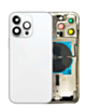 Back Housing Frame with Small Components Pre-Installed for iPhone 14 Pro Max (NO LOGO) (US Version) (SILVER)