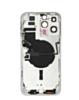 Back Housing Frame with Small Components Pre-Installed for iPhone 14 Pro Max (NO LOGO) (International)(SILVER)