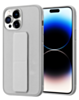 Hand Strap Vertical Magnetic Kickstand Case - GRAY for iPhone 14 Pro (Only Ground Shipping)