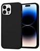 Soft Solid Silicone Case (Full Buttom Cover) - BLACK for iPhone 14 Pro Max (Only Ground Shipping)