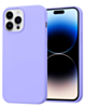 Soft Solid Silicone Case (Full Buttom Cover) - LILAC for iPhone 14 Pro Max (Only Ground Shipping)