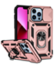 Dual Layers Hybrid Case with Metal Ring And Camera Protector - ROSE GOLD for iPhone 14 Pro (Only Ground Shipping)
