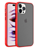 Hard PC Rear / Soft TPU Colorful Border Case - RED for iPhone 14 Pro (Only Ground Shipping)