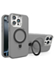Support Heavy Duty Case with Wireless Charging Kickstand - GRAY for iPhone 14 Pro Max (Only Ground Shipping)