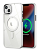 Shiny Magnetic Clear Cases (WHITE) for iPhone 15 (Only Ground Shipping)