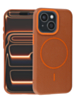 Magnetic Leather Soft Cases - GOLDEN BROWN for iPhone 15 (Only Ground Shipping)