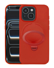 Pastel Shield Carbon Fiber Magnetic Kickstand Case (Burgundy) for iPhone 13 / 14 / 15 / 16e / 17e (Only Ground Shipping)