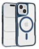 Glossy & Transparent Magnetic Case - DARK BLUE for iPhone 15 (Only Ground Shipping)