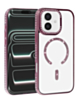 Rhinestone Magnetic Clear Protective Case for iPhone 17E / 16E / 15 / 14 / 13 (ROSE GOLD) (Only Ground Shipping)