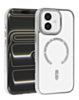 Rhinestone Magnetic Clear Protective Case for iPhone 17E / 16E / 15 / 14 / 13 (SILVER) (Only Ground Shipping)