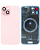 Back Glass with MagSafe Magnet for iPhone 15 (NO LOGO) (PINK)