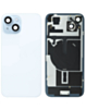 Back Glass with MagSafe Magnet & NFC & Flashlight Flex for iPhone 15 (NO LOGO) (BLUE)