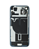 Back Glass with MagSafe Magnet & NFC & Flashlight Flex for iPhone 15 (NO LOGO) (BLACK)