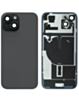 Back Glass with MagSafe Magnet & NFC & Flashlight Flex for iPhone 15 (NO LOGO) (BLACK)