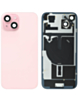 Back Glass with MagSafe Magnet & NFC & Flashlight Flex for iPhone 15 (NO LOGO) (PINK)