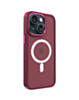 iPhone 14 Plus / 15 Plus New Magnetic Wireless Charging Case (Burgundy) (Only Ground Shipping)