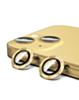 Order the Metal Ring with HD Tempered Glass for iPhone 15 and 15 Plus in Gold.