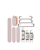 Hard Buttons for iPhone 15 / 15 Plus (Power / Volume / Switch) (PINK)