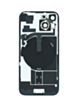 Back Glass with Frame and MagSafe Magnet for iPhone 15 (BLACK) (Service Pack)